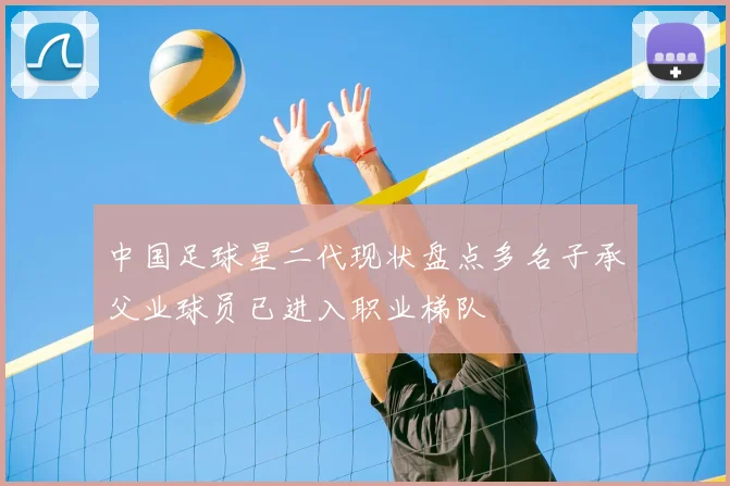 中国足球星二代现状盘点多名子承父业球员已进入职业梯队